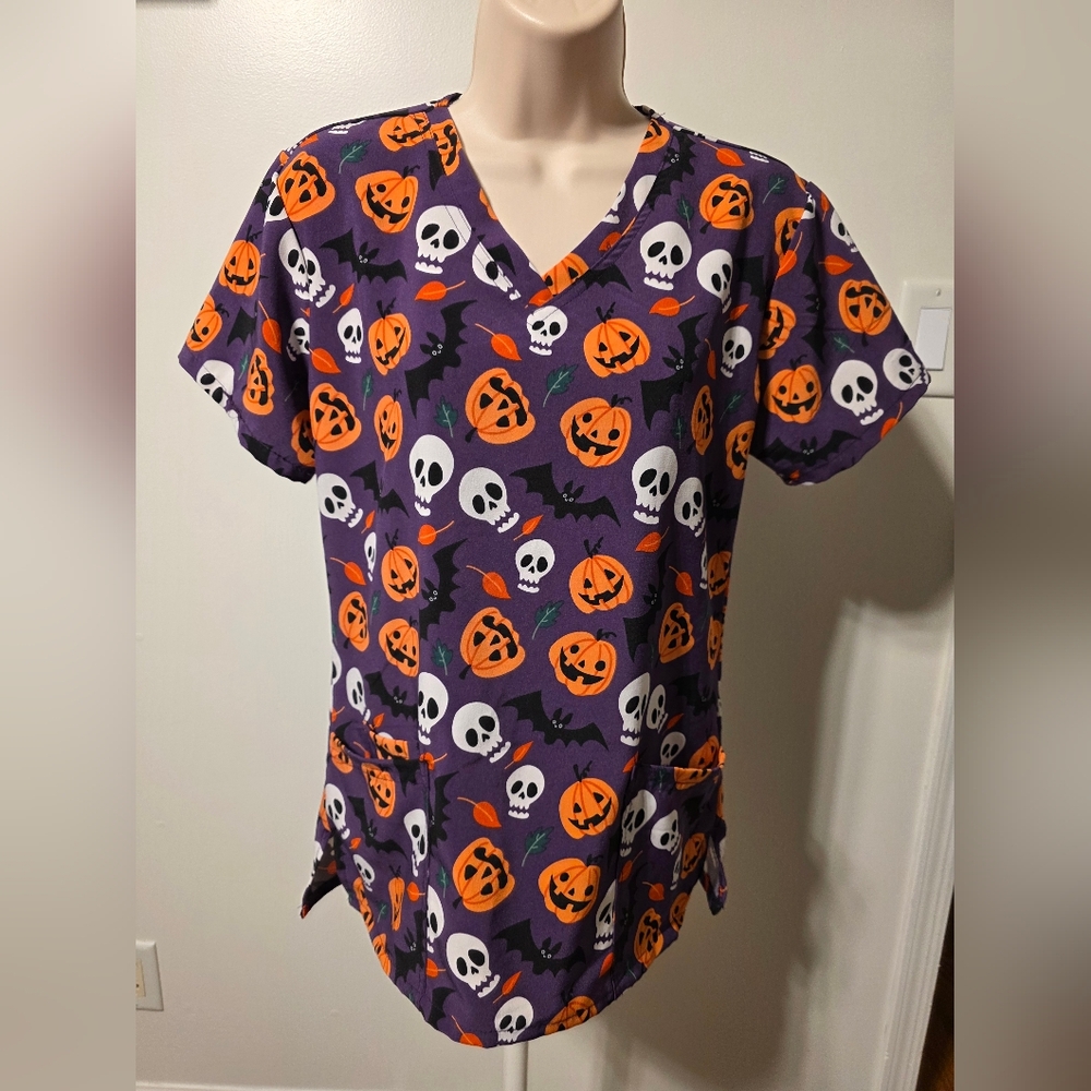 Scrubaid Halloween Scrub Top